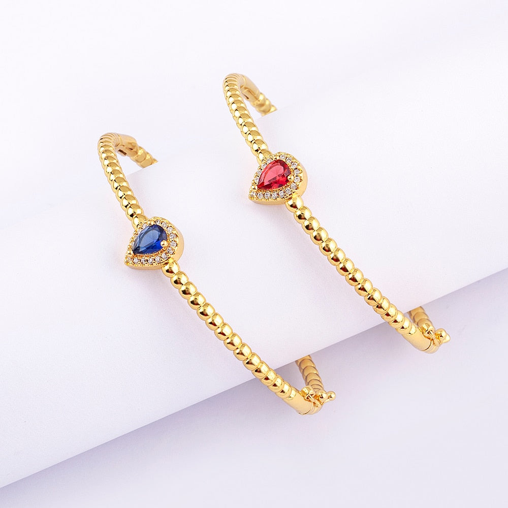 INS Popular Romantic Heart Bangle Cuff For Women