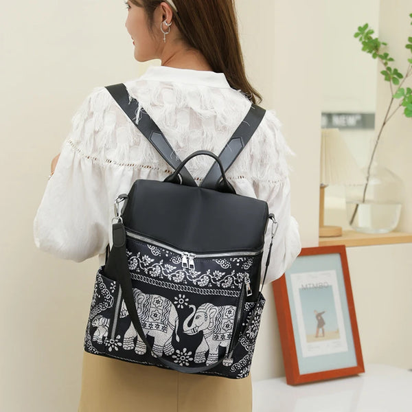 Women Large Capacity Backpack Purses High Quality Waterproof Fashion School Bag