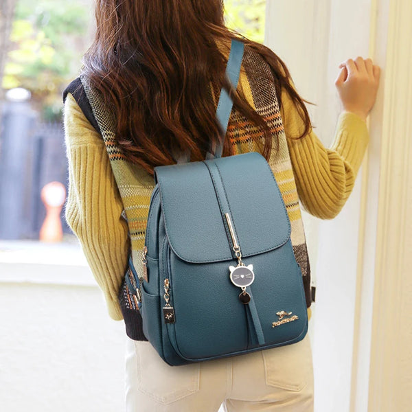 Women Backpack Designer High Quality Leather Women Bag Fashion School Bags