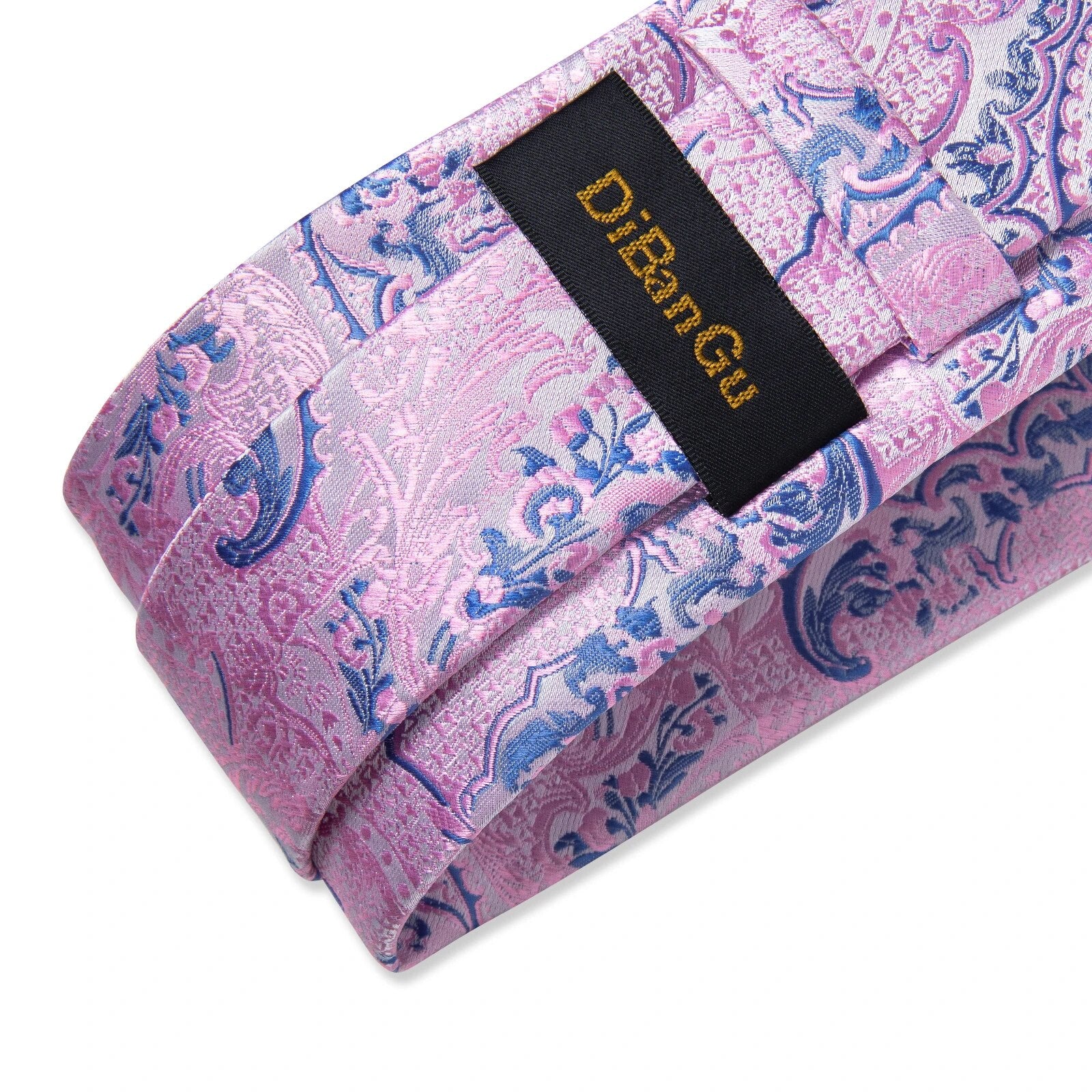 Ties for Men  Luxury Pink Blue Paisley 100% Silk Business Wedding Party Neck Tie