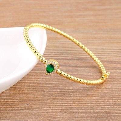 INS Popular Romantic Heart Bangle Cuff For Women