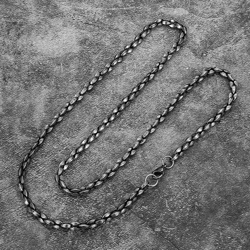 5mm Wide Necklace Stainless Steel Cuban Chain