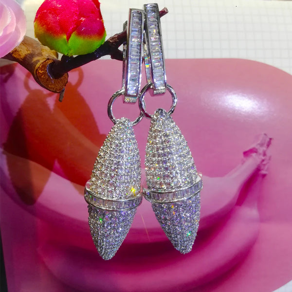 New Unique Design Bullet shape Pendant Earrings for Women