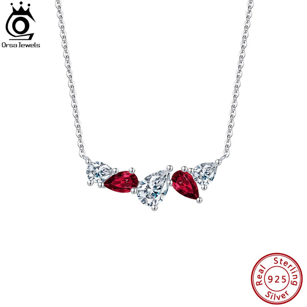 Silver 925 Brilliant 8A Premium Cubic Zirconia Diamond Necklace