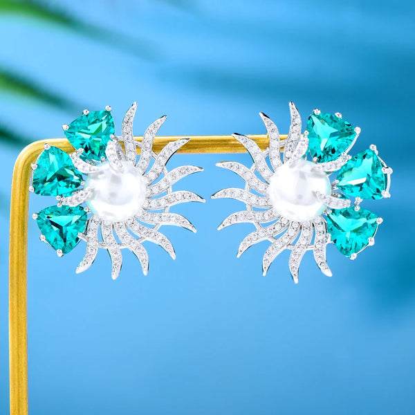 New Cute DIY Sun Flower Earrings Crossover Women Girl