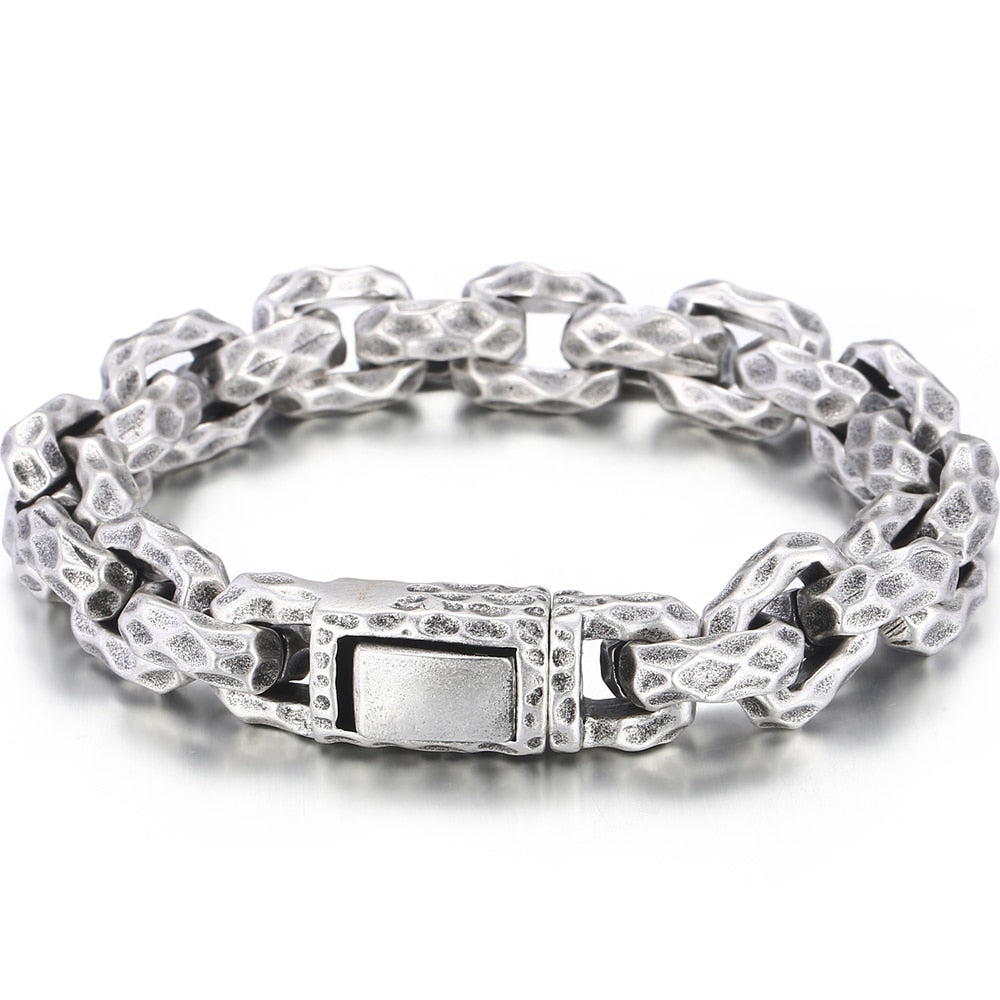 Matter Stainless Steel Link Chain Man Bracelet for Men