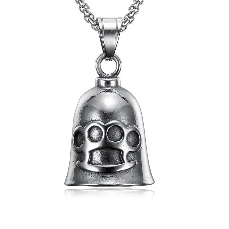 New Creative Route 66 Road Sign Bell Pendant Necklace for Men and Women