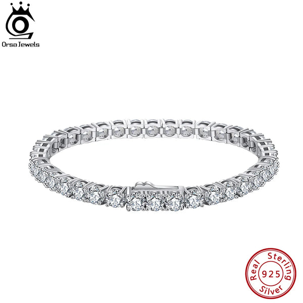 Tennis Bracelet 925 Sterling Silver for Women