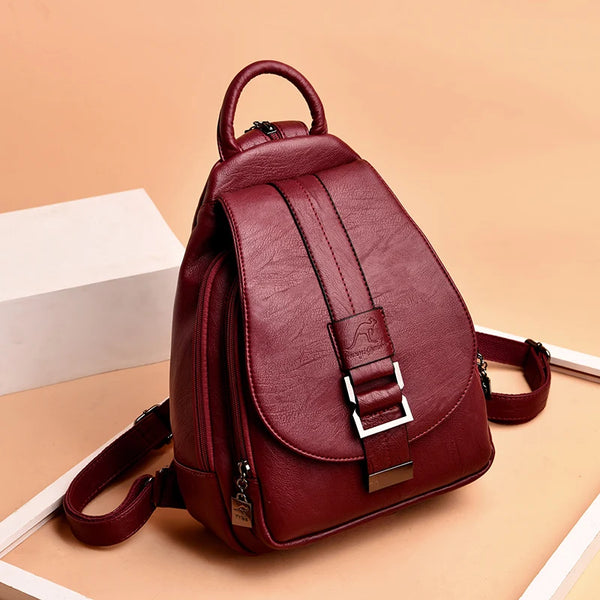 Hot Selling High Quality Genuine Leather Women Backpck