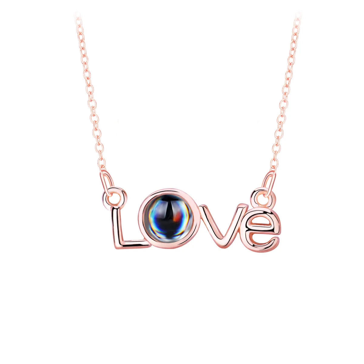 Love Projection Necklace With Wool Gift Box