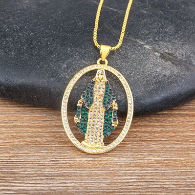 Virgin Mary Pendant Necklace Gift