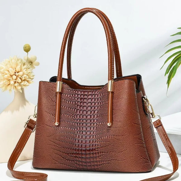 Crocodile Pattern High Quality PU Handbag Fashion Crossbody Bag