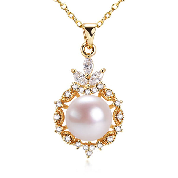 Ivy Pearl Necklace 925 Silver Jewelry