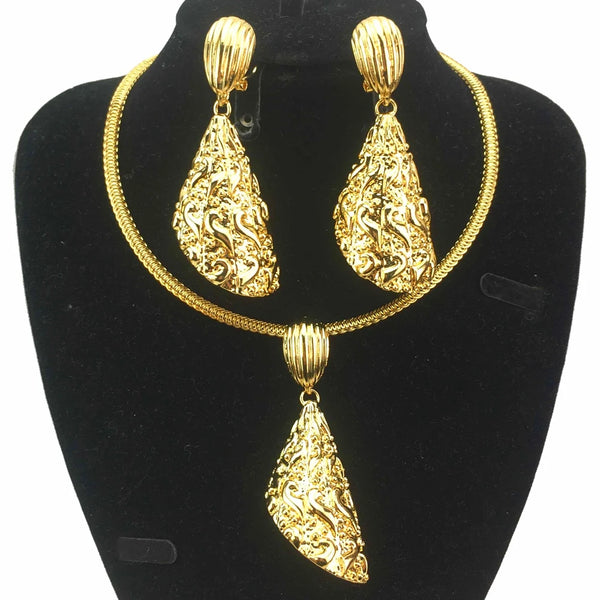 Newest Unique Big Pendant  Brazilian Jewelry Sets for Women