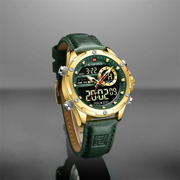 Mens Wrist Watches  Top Brand Luxury Leather Quartz Watch Sports Waterproof Leisure Male Clock