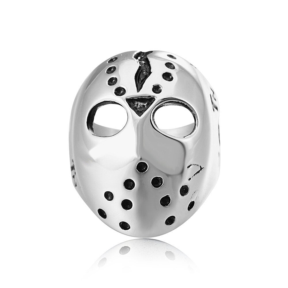 Punk Vintage Black Friday Killer Jason Mask Ring For Men