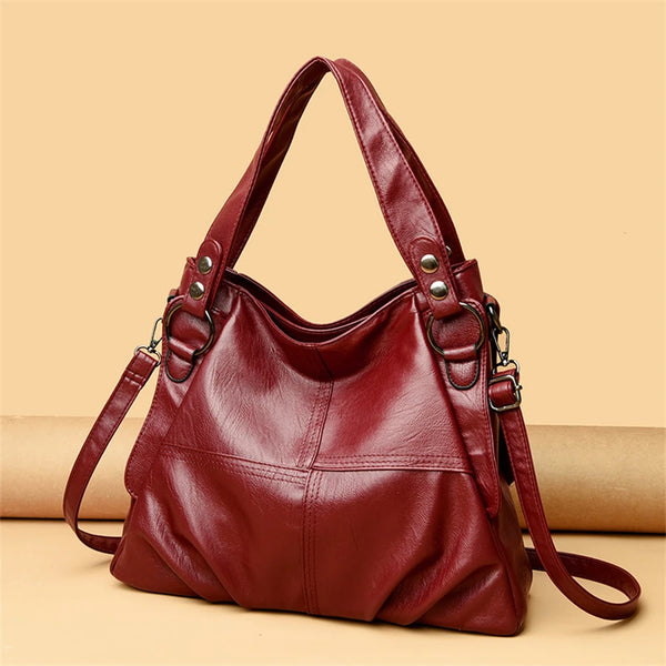 New Large Capacity Women Handbag Vintage Tote Bag Genuine Leather Luxury Handbags