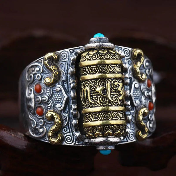 Lucky Spell Pure Silver Men's Ring