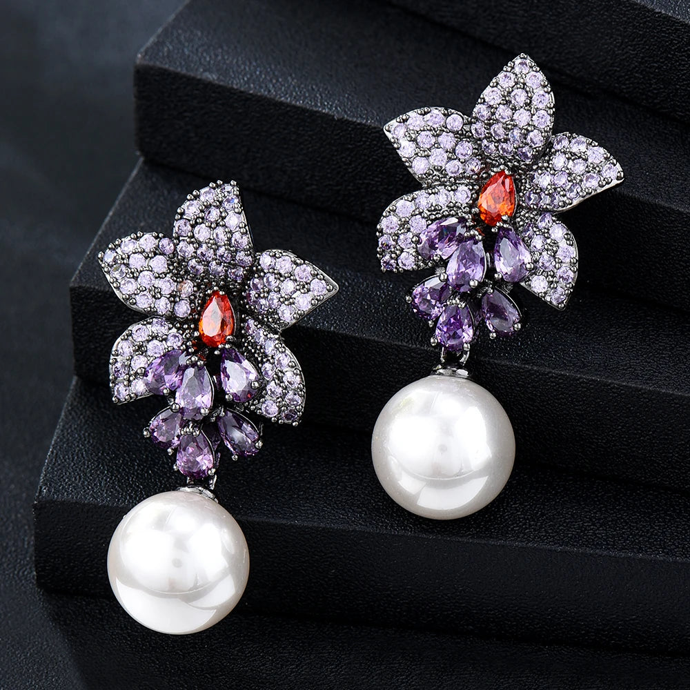 New Trend Imitation Pearl Dangle Earring for Women