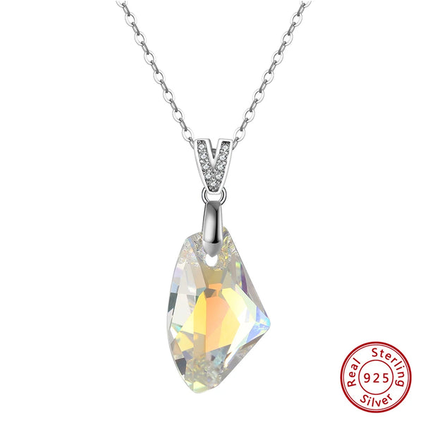 Brilliant Colorful Crystal Pendant Necklace for Women