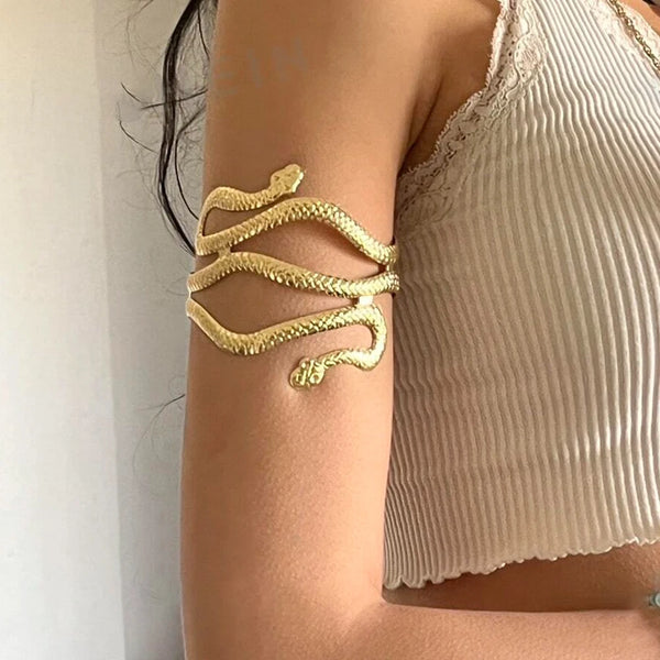 Vintage Sexy Creative Snake Upper Arm Cuff Bracelet Bangle for Women