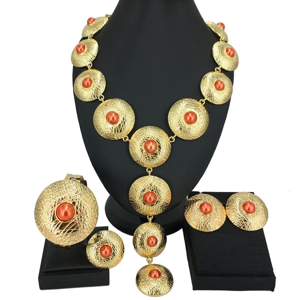 Colorful Stones Jewelry  Italian Jewelry Sets For Women Birthday Gift