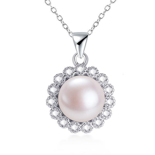 Pearl Necklace Silver 925 Jewelry Natural Pearl Exquisite 14k Gold Filled Choker Pendant