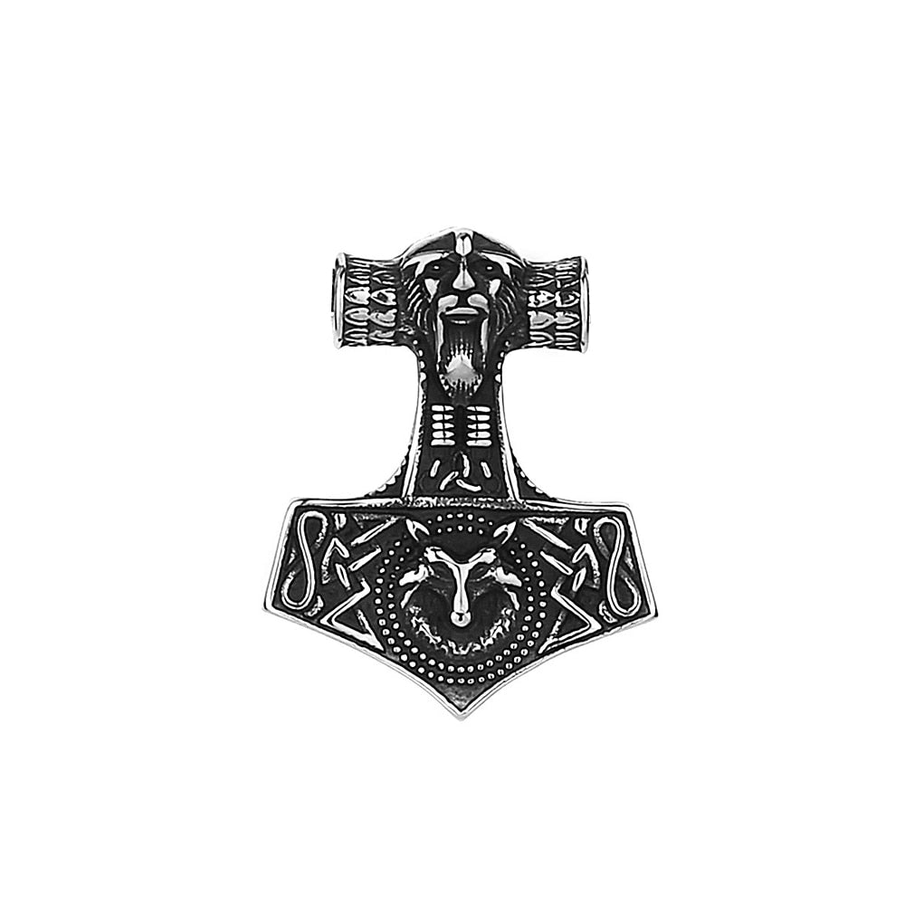 New Vintage Stainless Steel Viking Anchor Pendant Necklace For Men