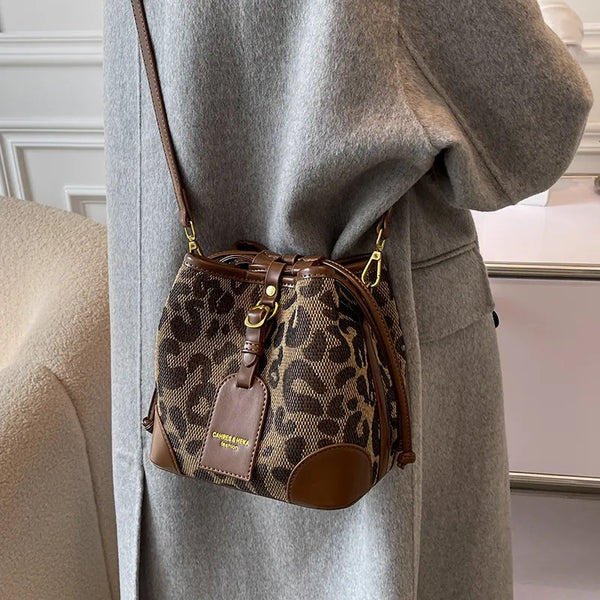 Women's New Fashion Leopard Print Messenger Bags