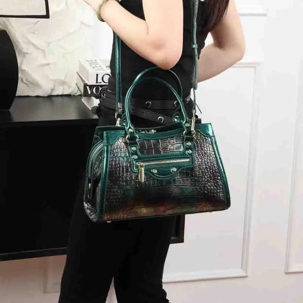 New Style Woman Crocodile Print Bags Crossbody Shoulder Handbag