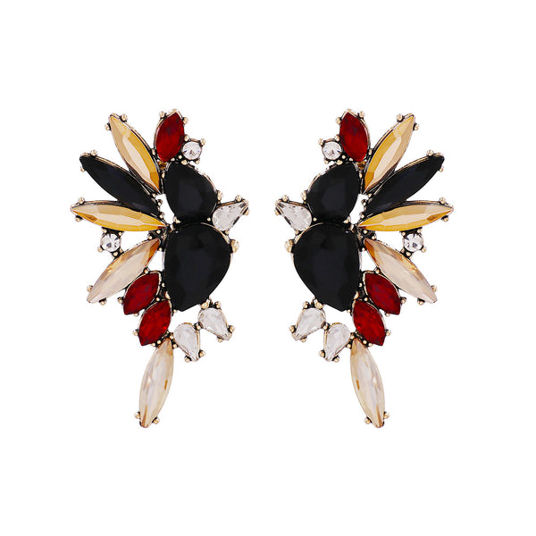 New Black Halloween Rhinestone Dangle Earrings Crystal Drop Cute Earring