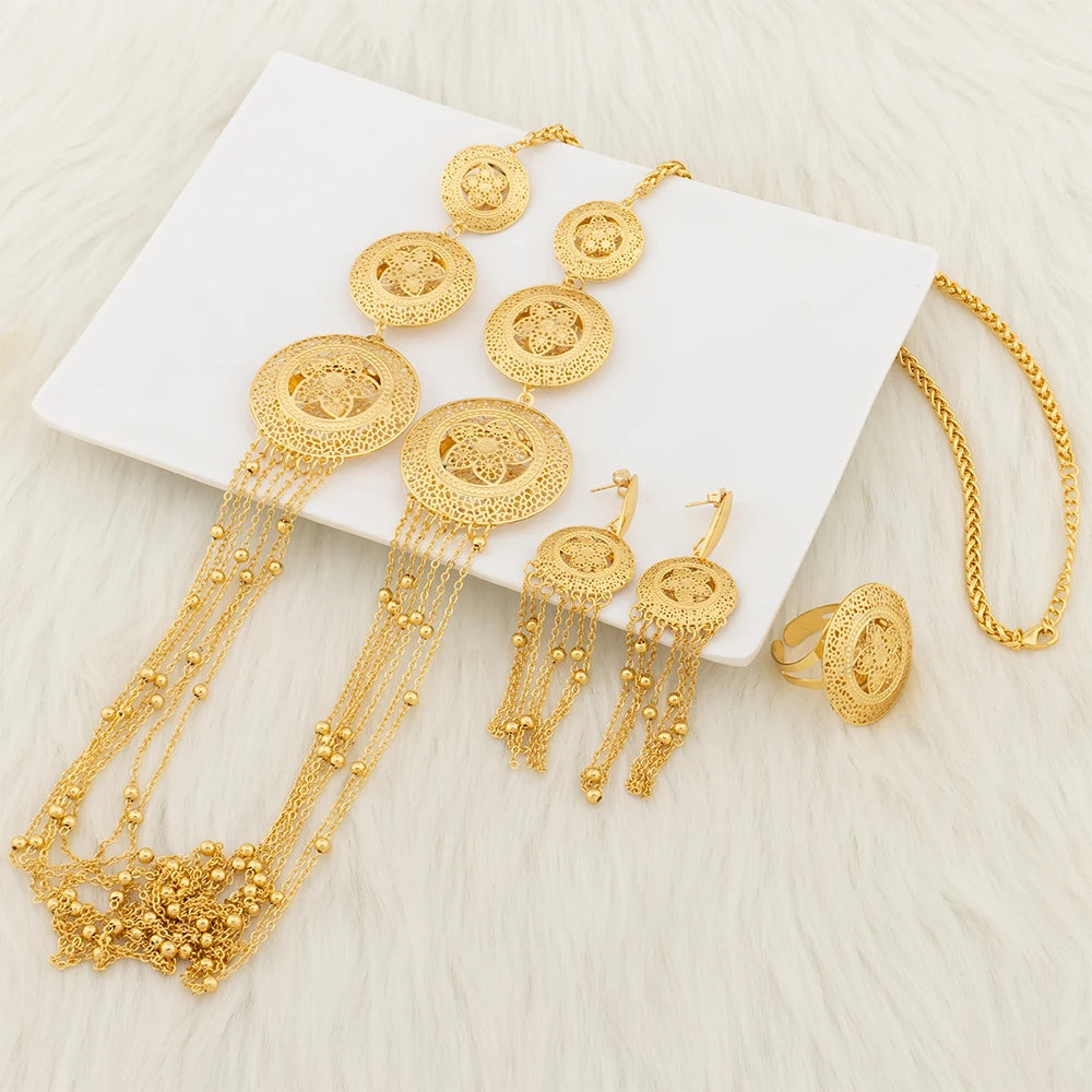 7 Layers Necklace Set with Gift Box For Women