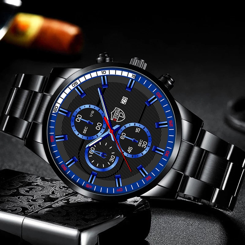 Men Fashion Luxury Sports Watches Mens Business Casual Quartz Wristwatch