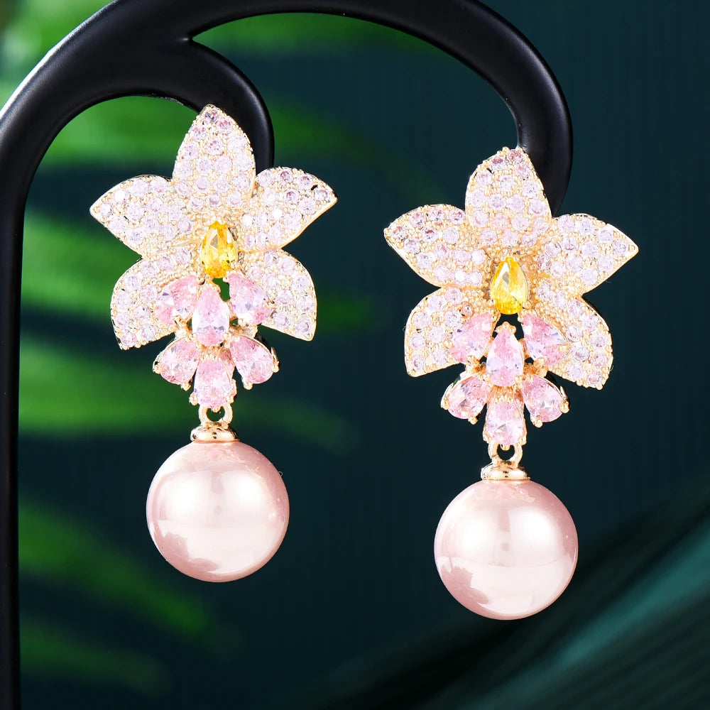 New Trend Imitation Pearl Dangle Earring for Women