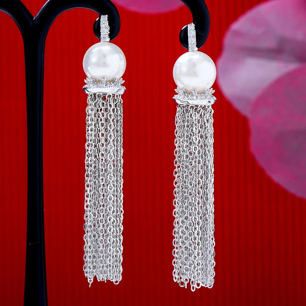 Boho Charm Summer Long Chains Tassel Earrings for Women