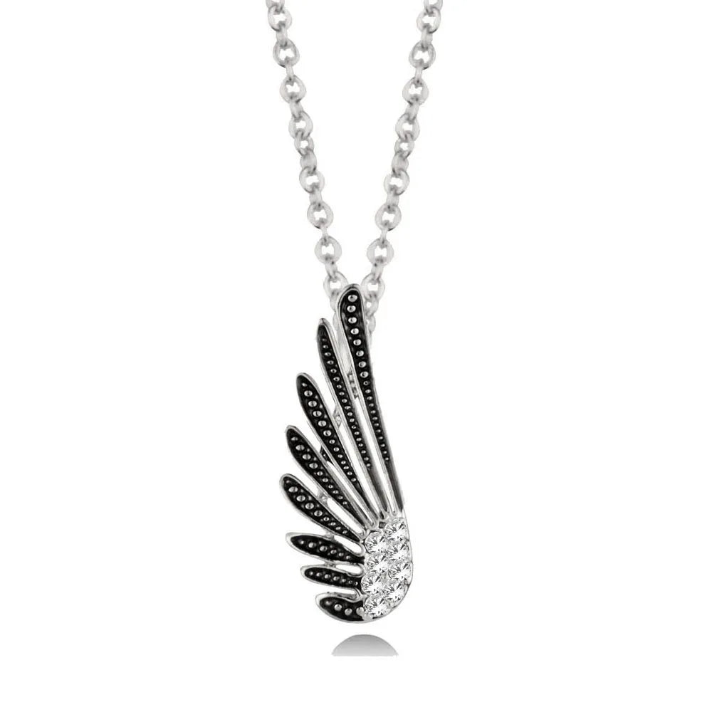 Vintage Angel Wing Stainless steel Necklace For Women