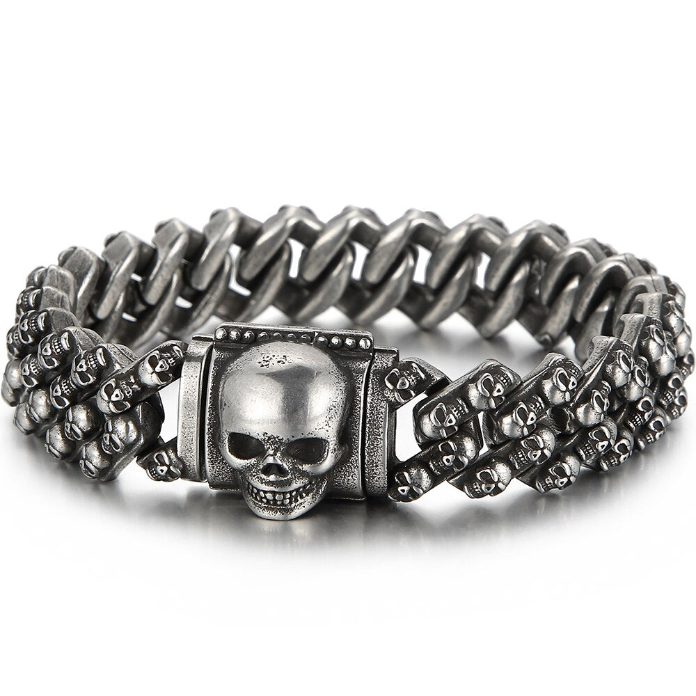 Steampunk Skeleton Man Bracelet Men's