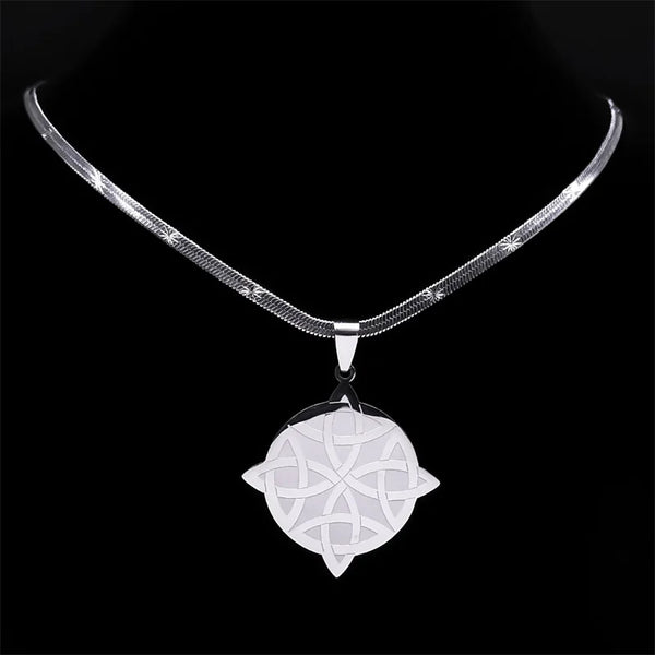 Witchcraft Witch Irish Celtic Knot Necklace for Women Men