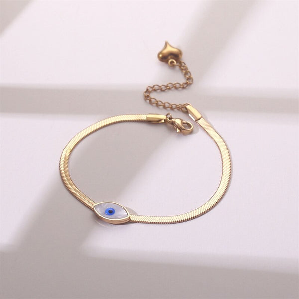 Gold Color Hip-hop Devils Eye Bracelet For Women