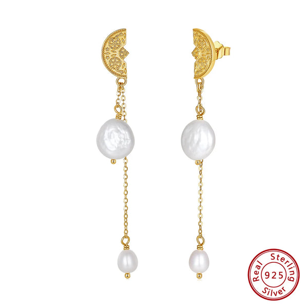 Fashion Long Pearl Earrings for Women