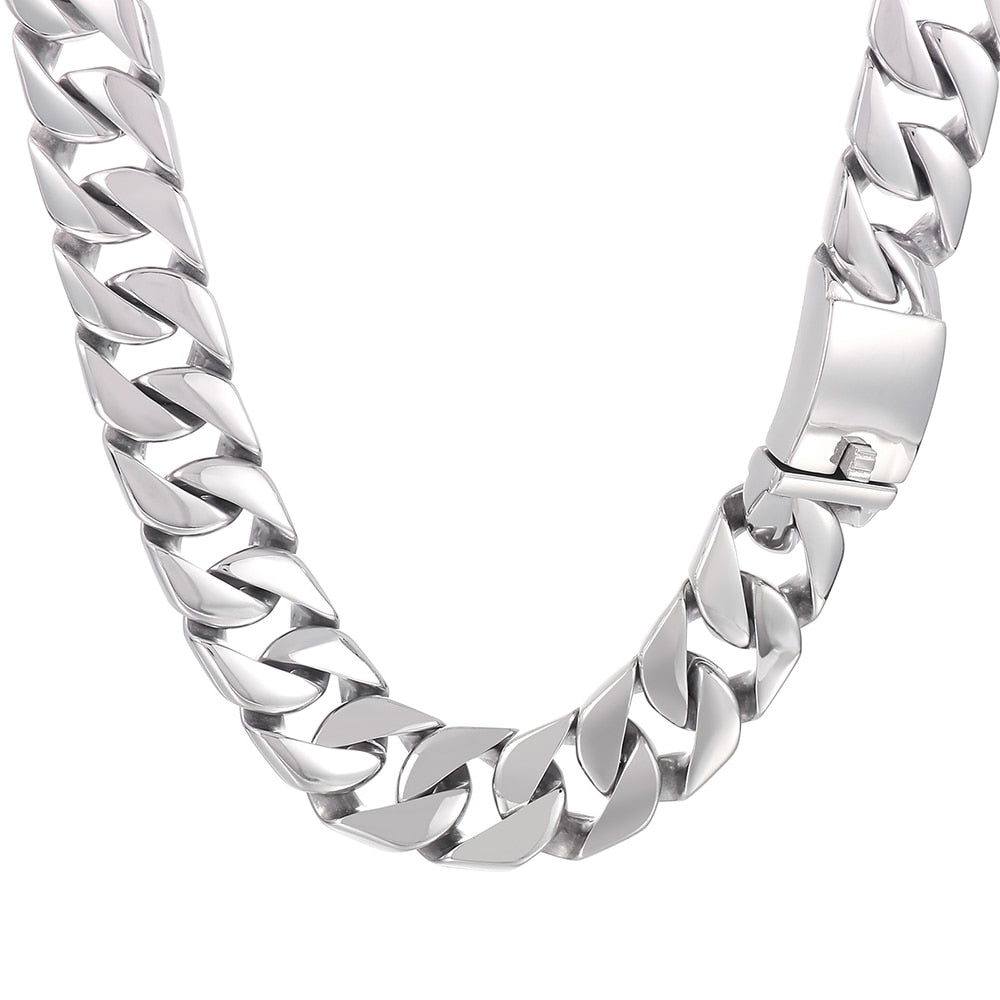 Heavy Stainless Steel Choker Necklace For Men