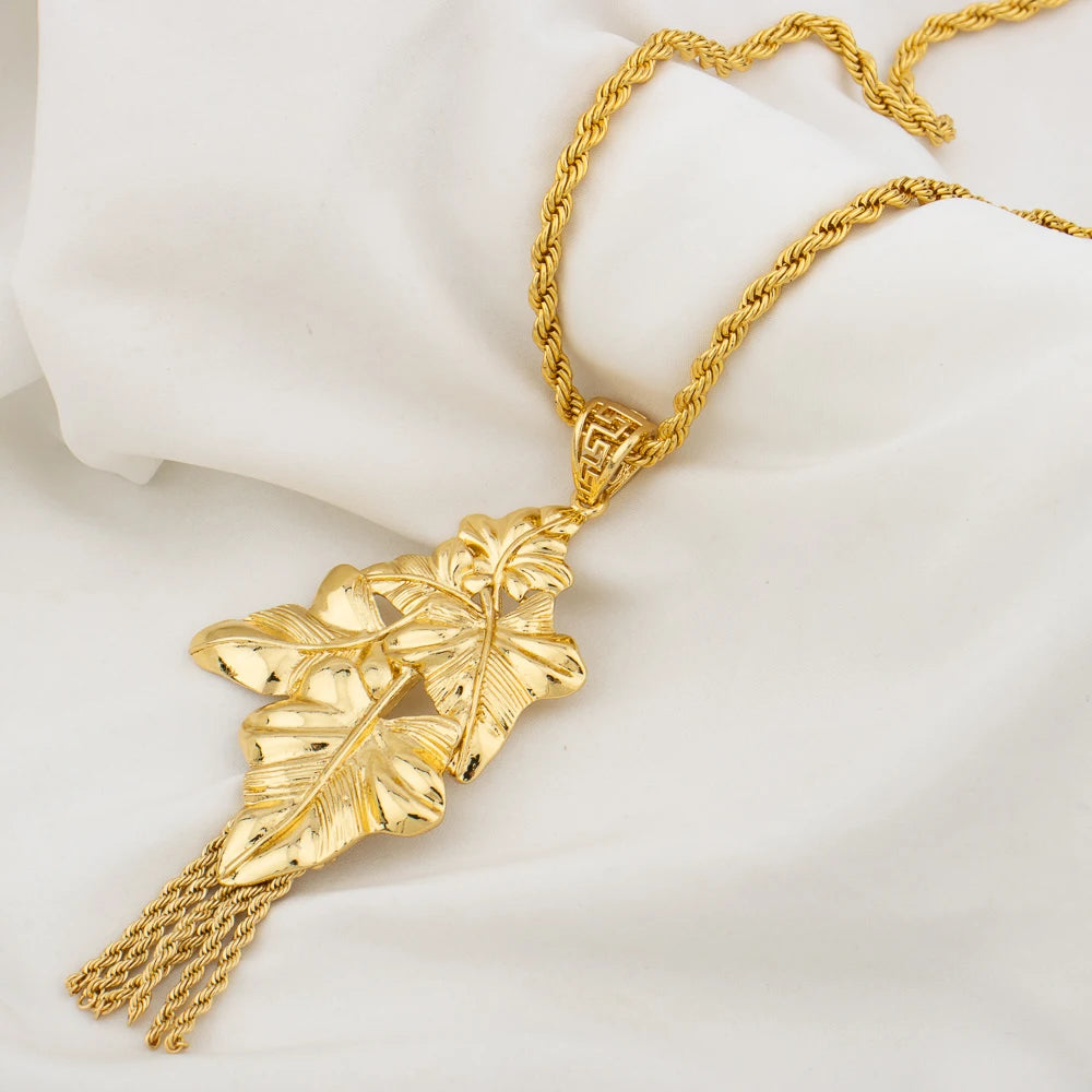 Luxury Dubai Gold Color Jewelry Set For Women