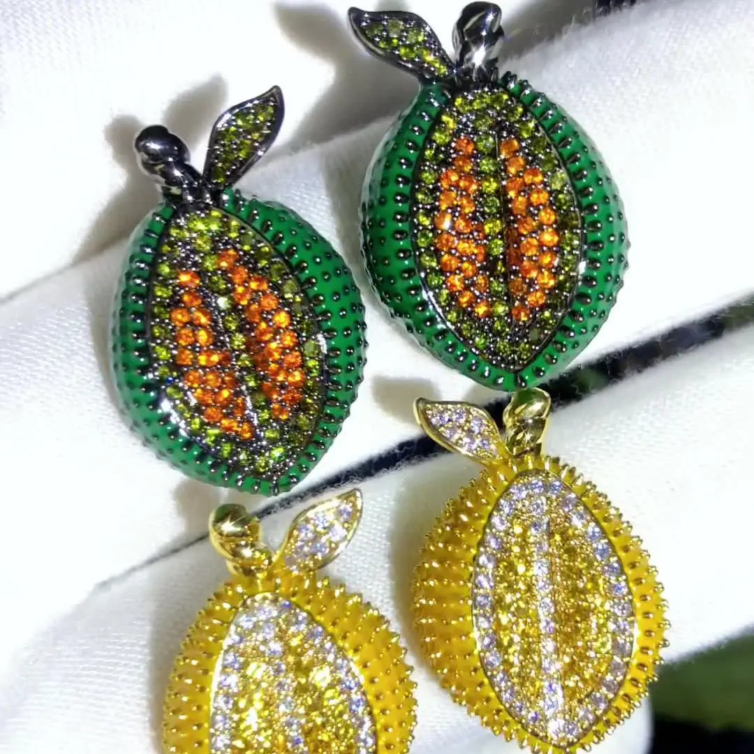 Surper Cute Lemon Orange Earrings For Noble Women