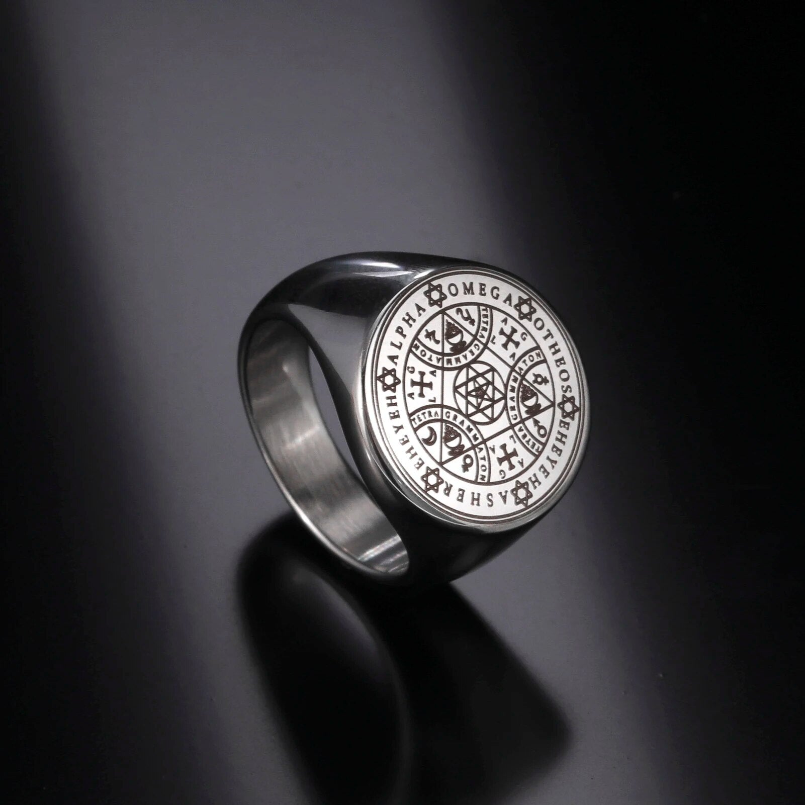 Dreamtimes Enochian Magic Angel Ring Men