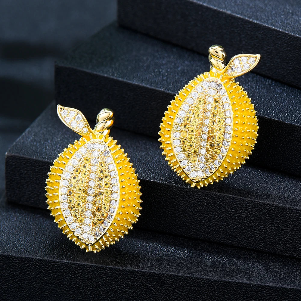 Surper Cute Lemon Orange Earrings For Noble Women