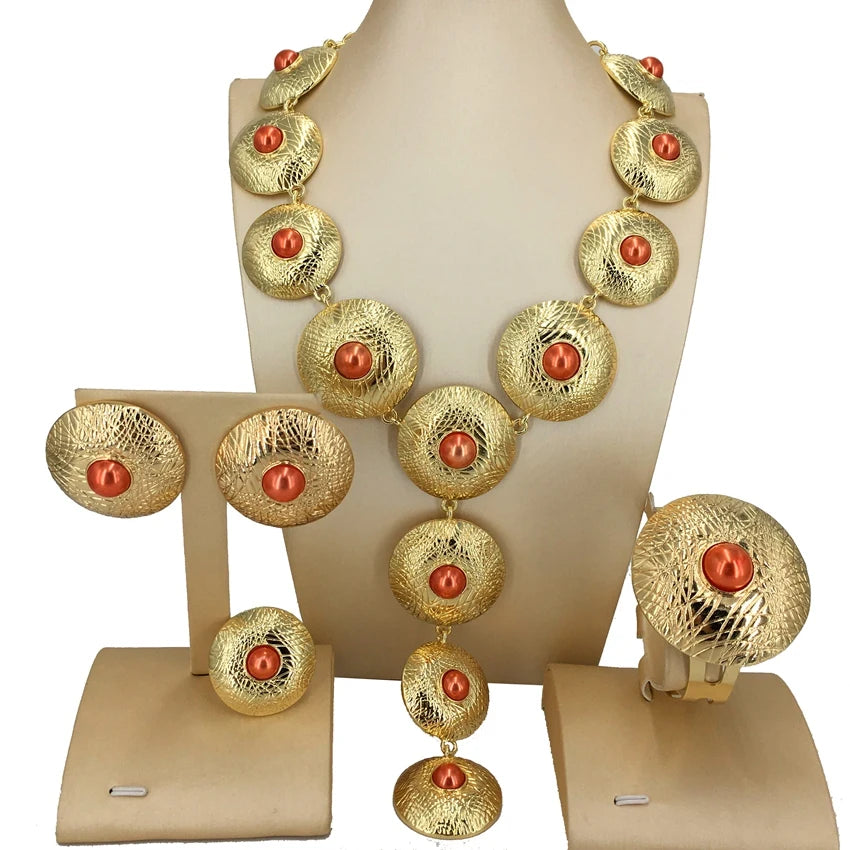 Colorful Stones Jewelry  Italian Jewelry Sets For Women Birthday Gift