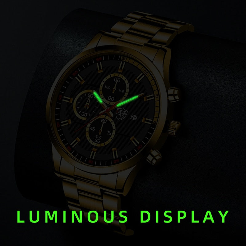 Men Fashion Luxury Sports Watches Mens Business Casual Quartz Wristwatch