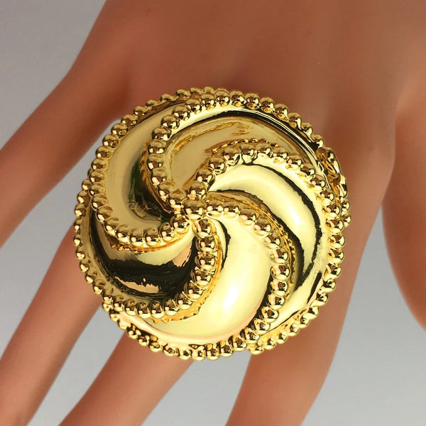 Big Flower Rings Fashion Brazilian Rings for Woman Party Christimas Gift