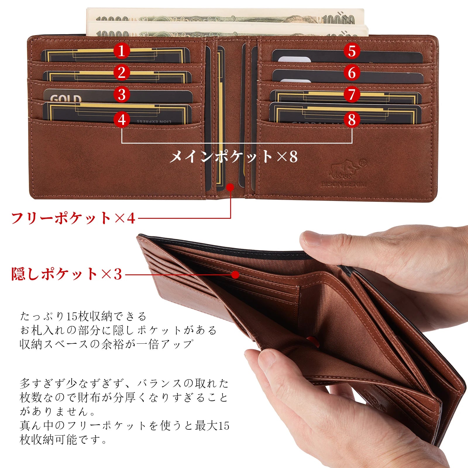 DENIM Genuine Leather Cowskin Men's Wallet Short Purse RIFD Male Money Cash Purse Card Holder