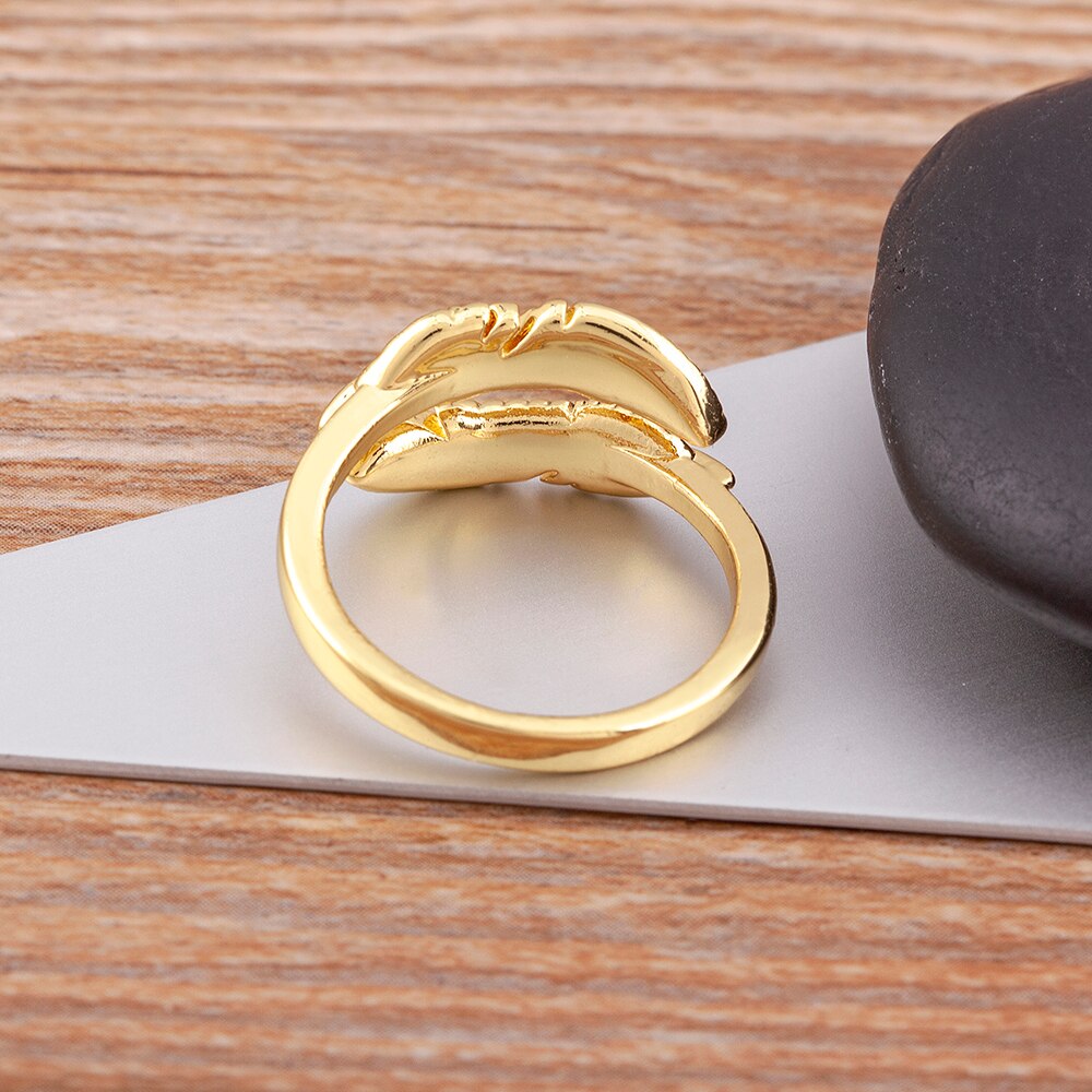 New Gothic Gold Color Adjustable Ring